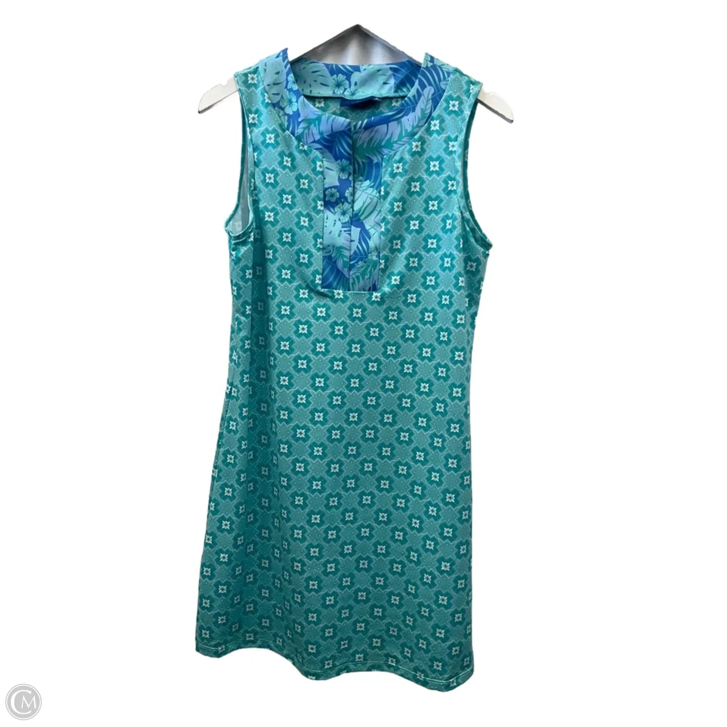 Dress Casual Short By Cabana Life In Aqua, Size: M