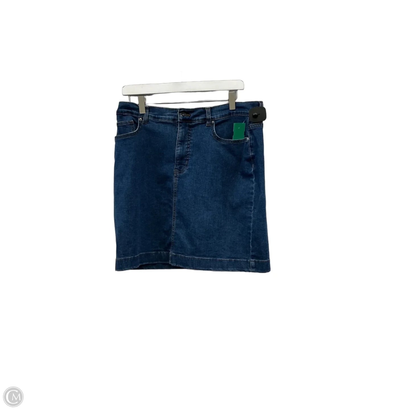 Skirt Mini & Short By Gloria Vanderbilt In Blue Denim, Size: 12