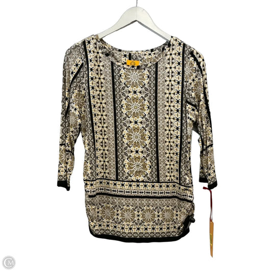 Top 3/4 Sleeve By Ruby Rd In Beige, Size: M