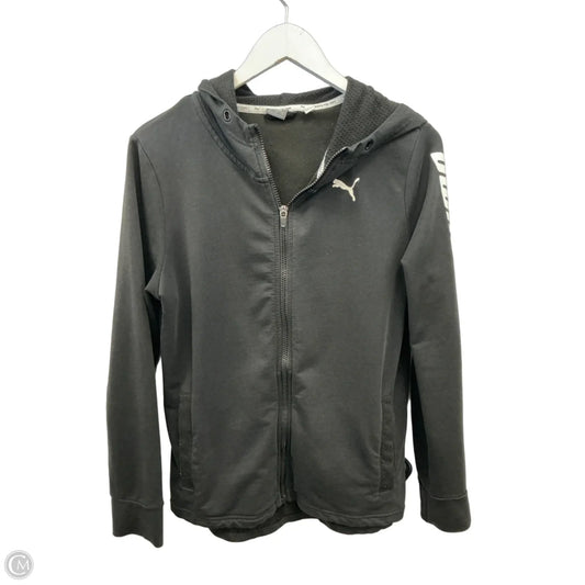 Athletic Jacket By Puma In Black, Size: L