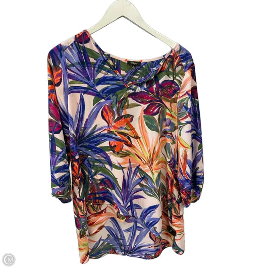 Tunic 3/4 Sleeve By Cupio In Multi-colored, Size: M