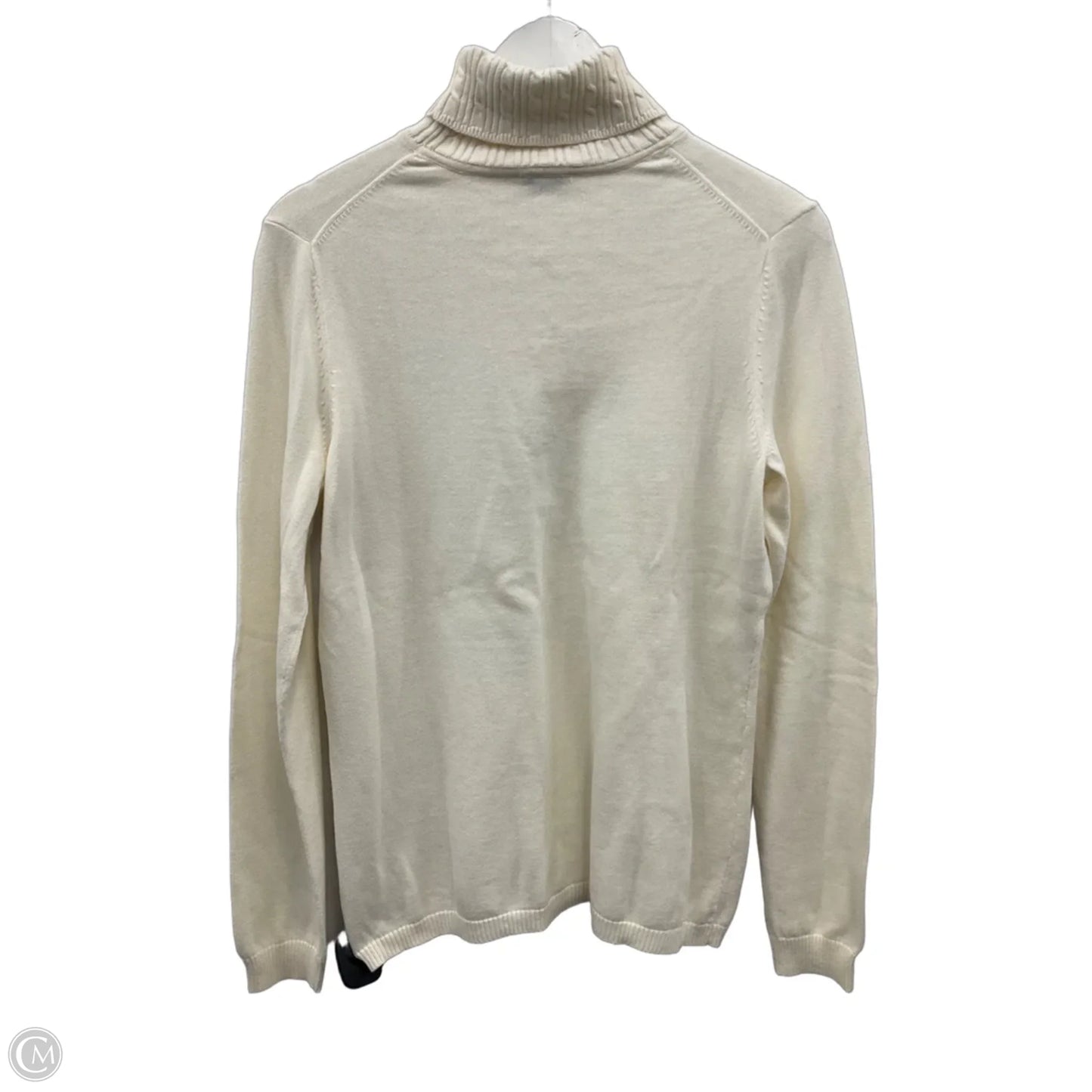 Top Long Sleeve By Talbots In Cream, Size: M