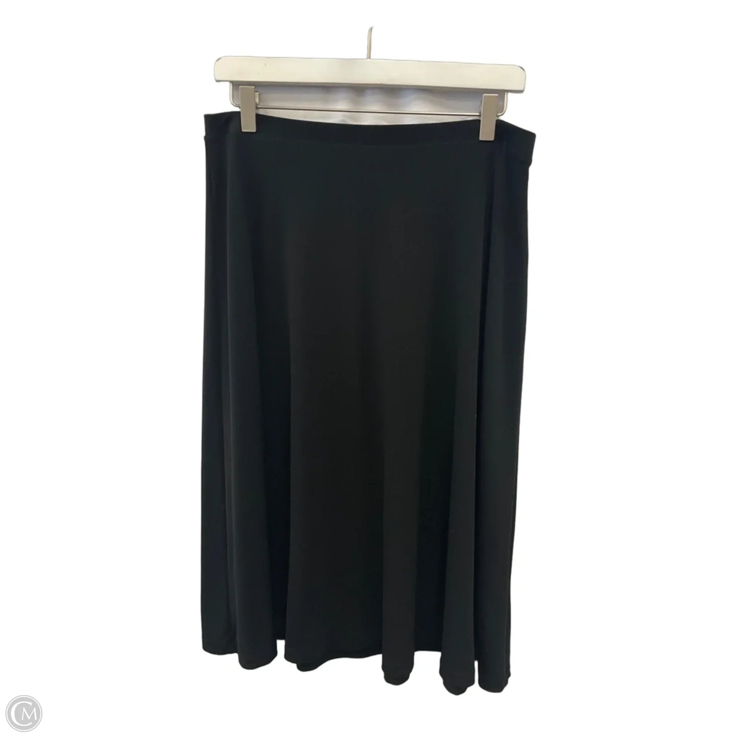 Skirt Midi By Liz Claiborne In Black, Size: 8