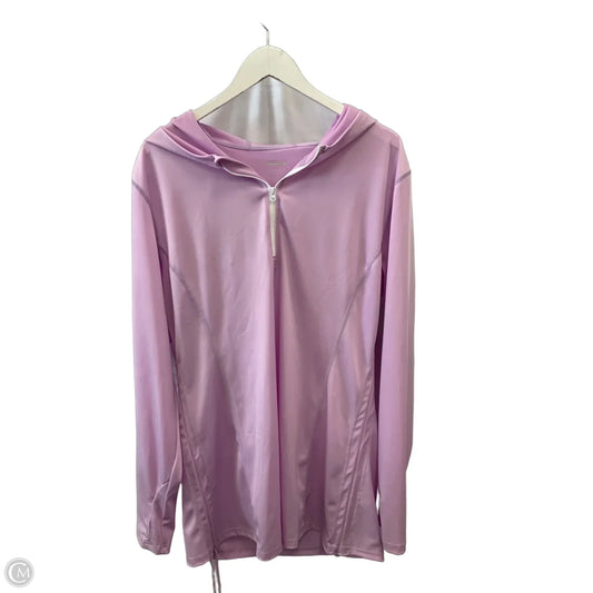 Athletic Top Long Sleeve Hoodie By Cme In Purple, Size: Xxl