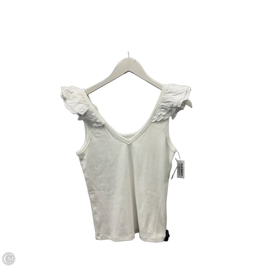 Top Sleeveless By Old Navy In White, Size: M