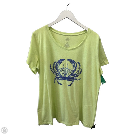 Top Short Sleeve By St Johns Bay In Green, Size: Xxl