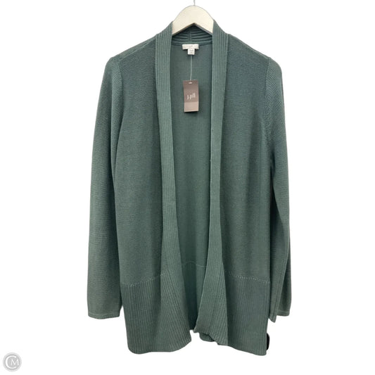 Sweater Cardigan By J. Jill In Green, Size: M