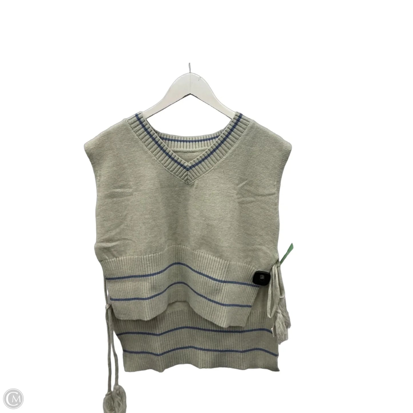 Vest Sweater By Cme In Grey, Size: S