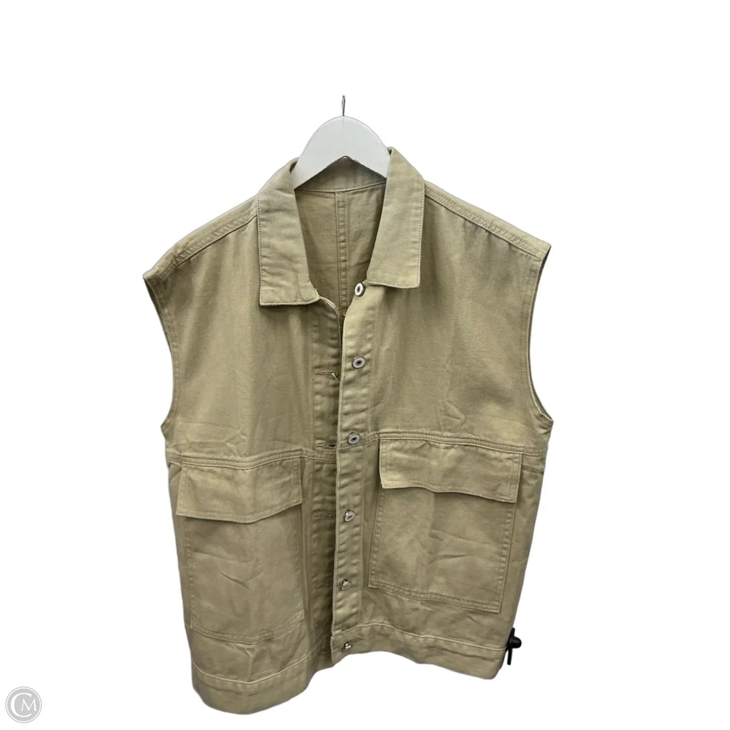 Vest Other By Clothes Mentor In Beige, Size: S