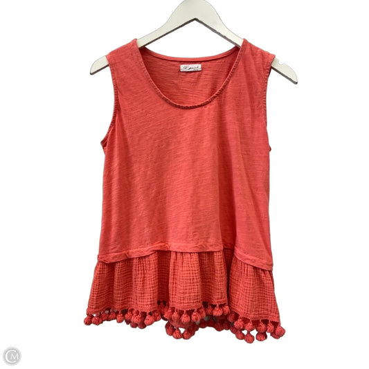 Top Sleeveless By Heimish Usa In Orange, Size: M