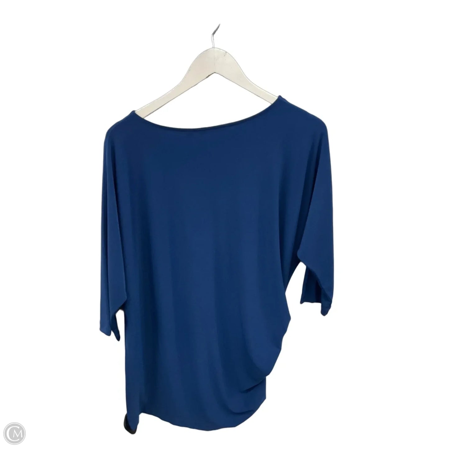 Tunic Short Sleeve By Iman Hsn In Blue, Size: Xs