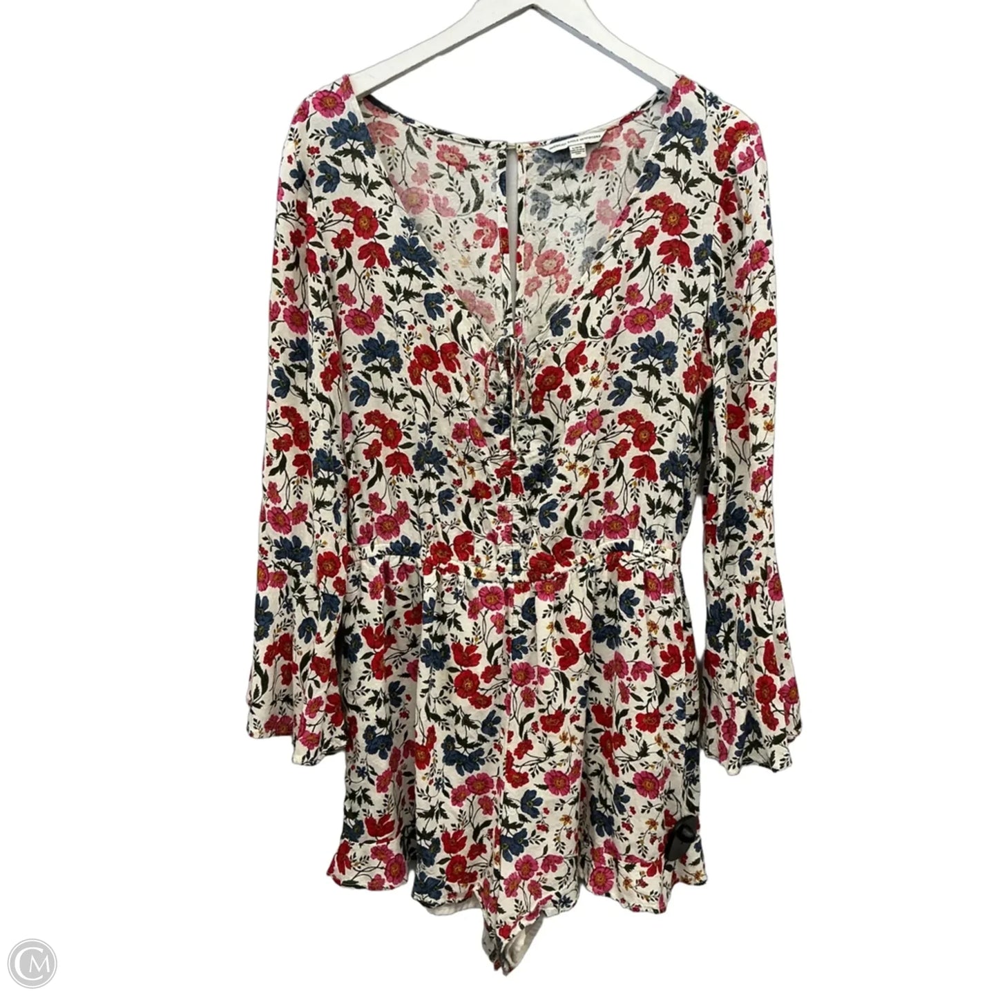 Romper By American Eagle In Floral Print, Size: L