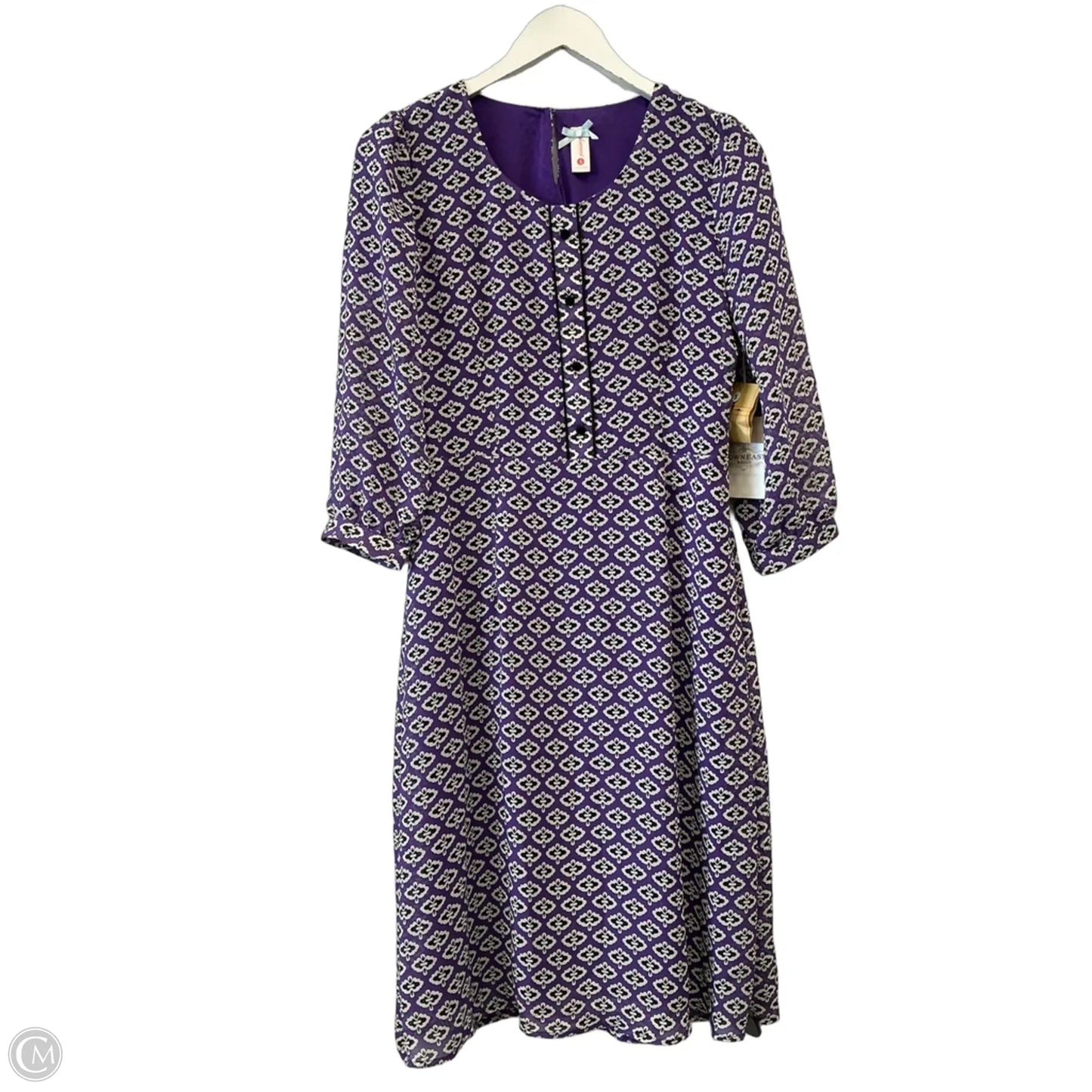 Dress Casual Midi By Downeast In Purple, Size: S