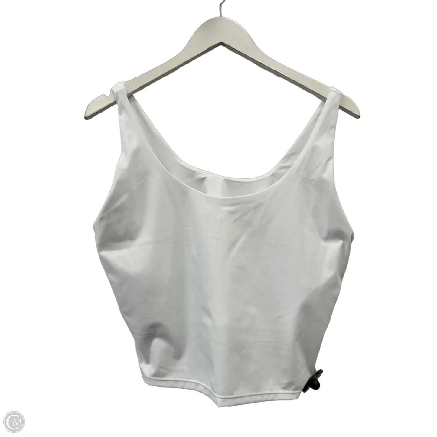 Athletic Tank Top By Clothes Mentor In White, Size: L
