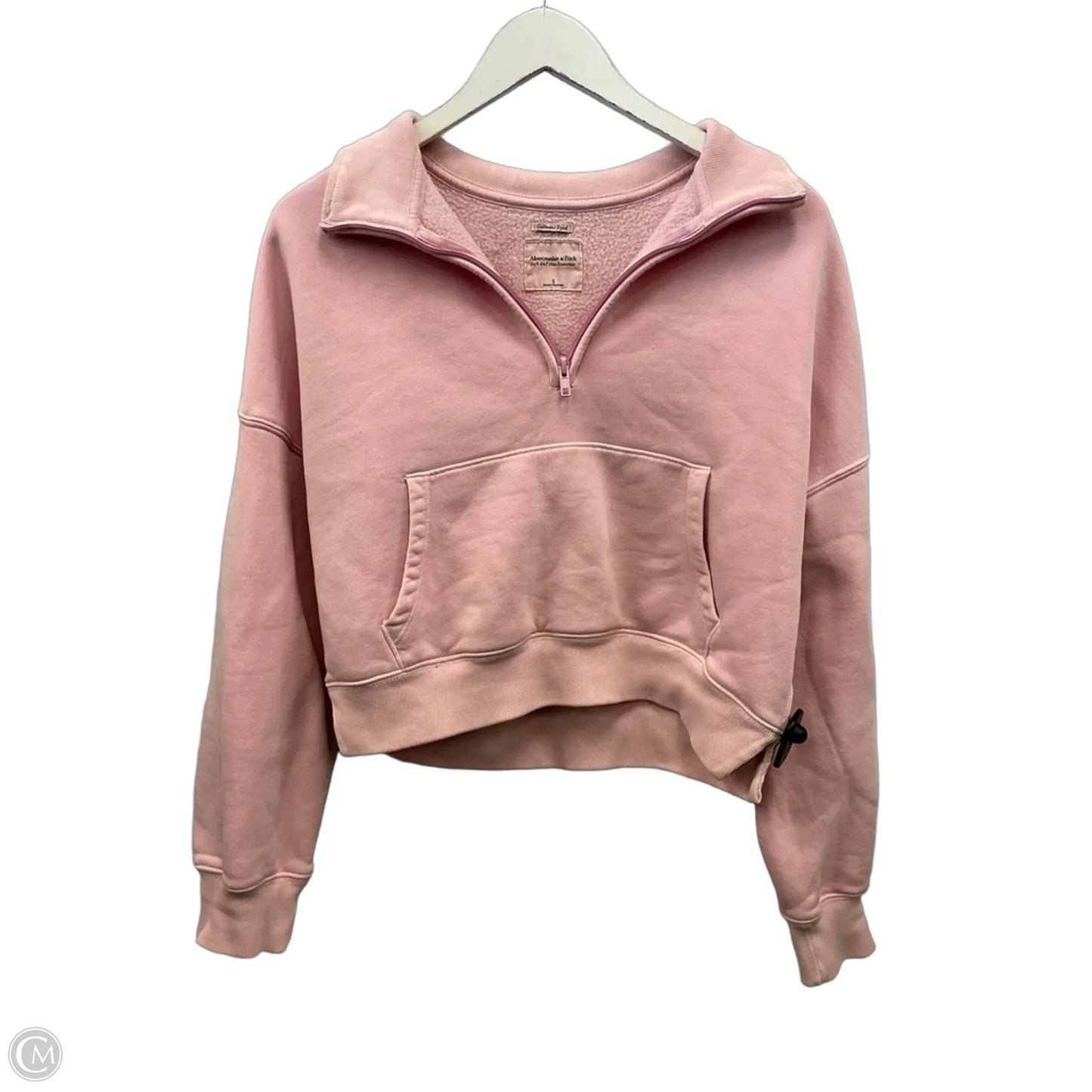 Sweatshirt Collar By Abercrombie And Fitch In Pink, Size: S