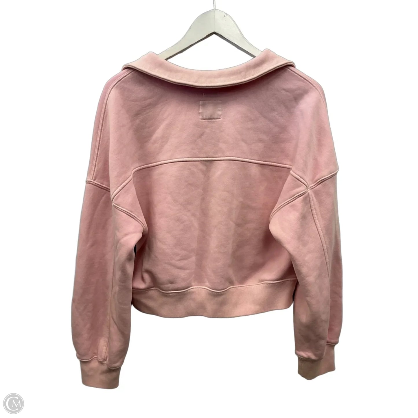 Sweatshirt Collar By Abercrombie And Fitch In Pink, Size: S