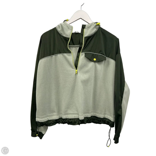 Athletic Top Long Sleeve Hoodie By Athleta In Green, Size: S