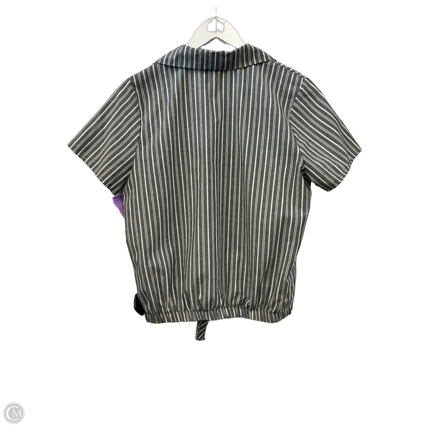Top Short Sleeve By Free Kisses In Grey, Size: L