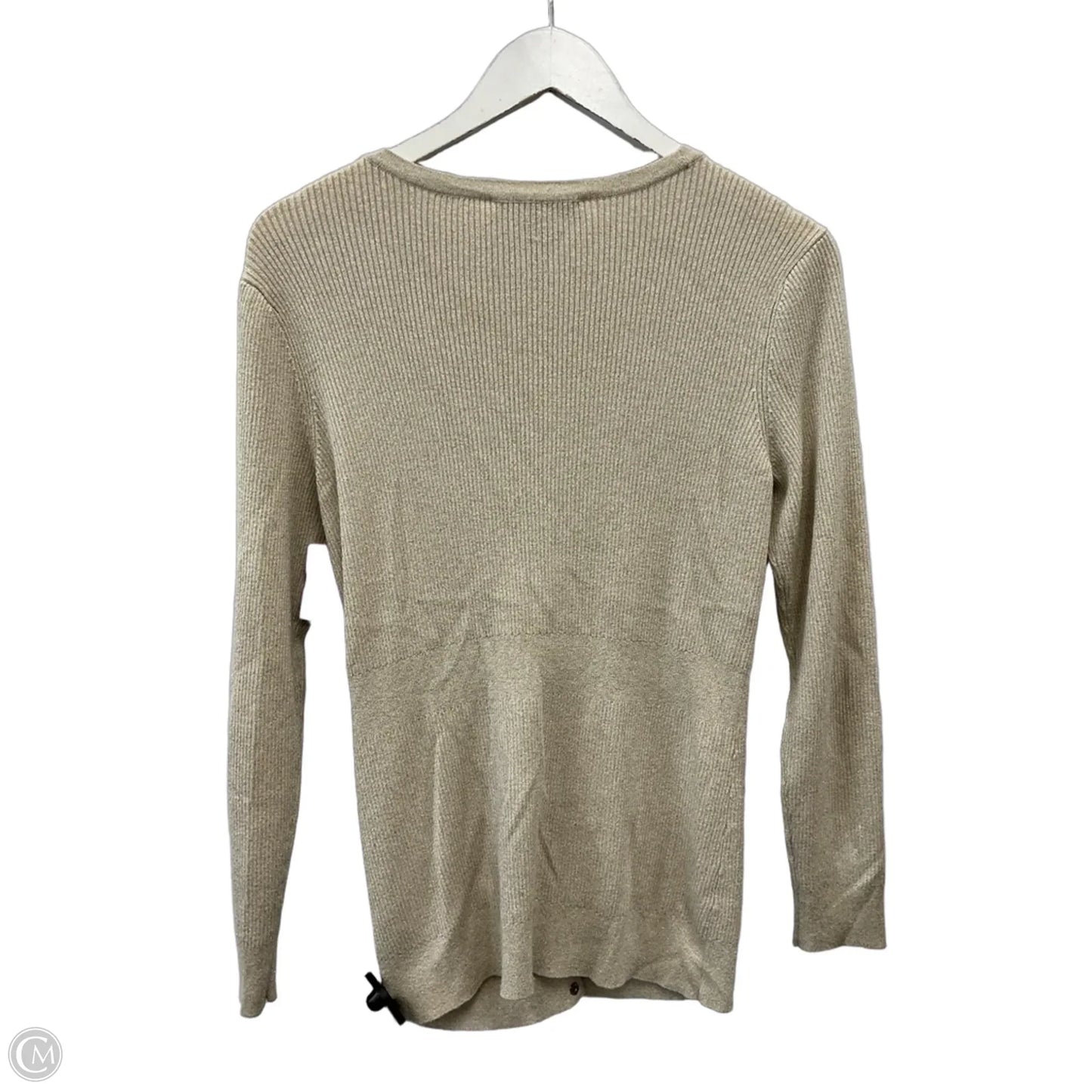 Sweater Cardigan By White House Black Market In Gold, Size: M