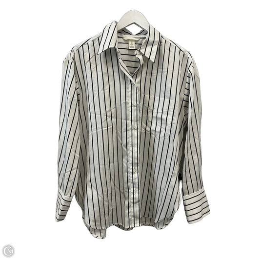 Top Long Sleeve By H&m In Striped Pattern, Size: S
