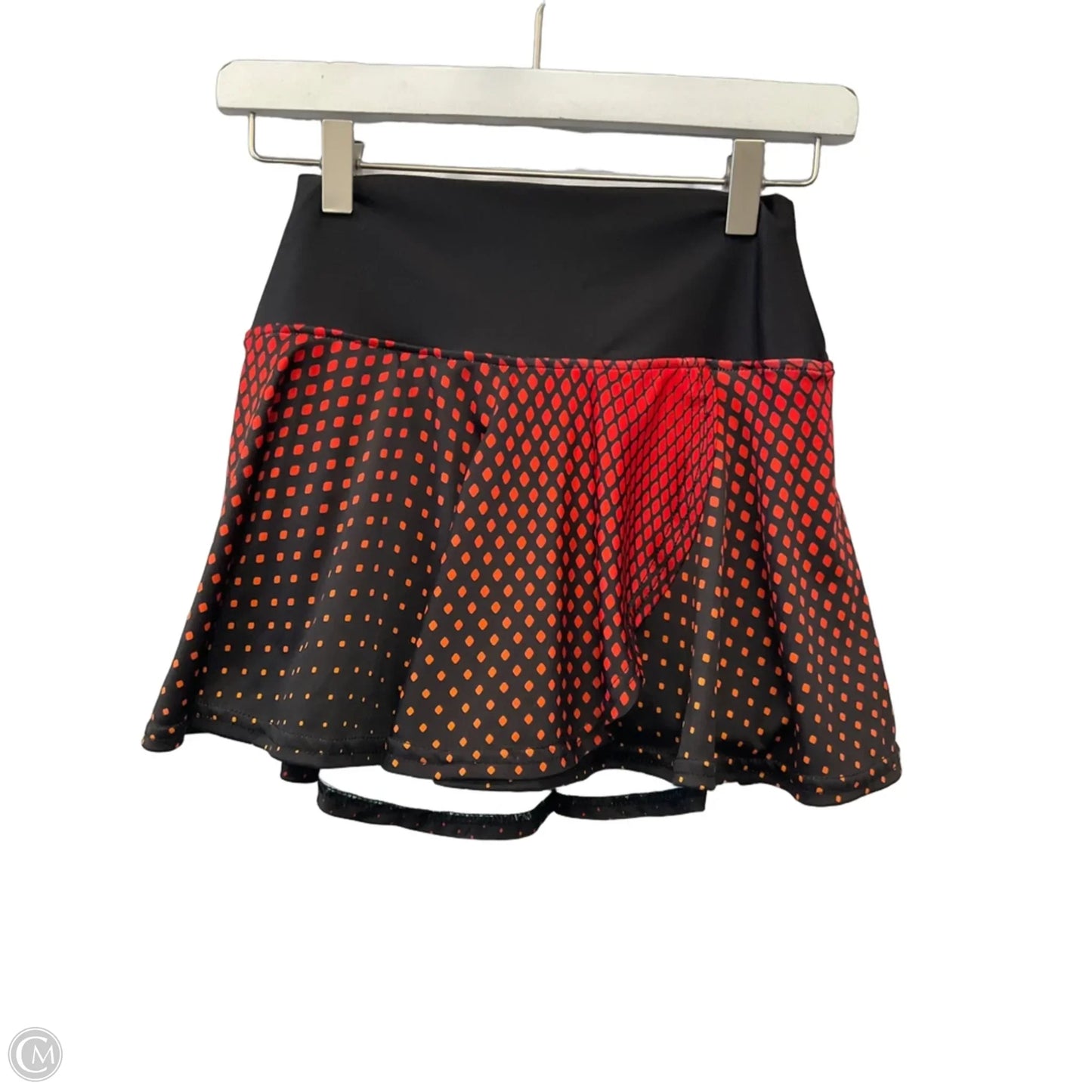 Athletic Skort By Clothes Mentor In Black & Orange, Size: Xs