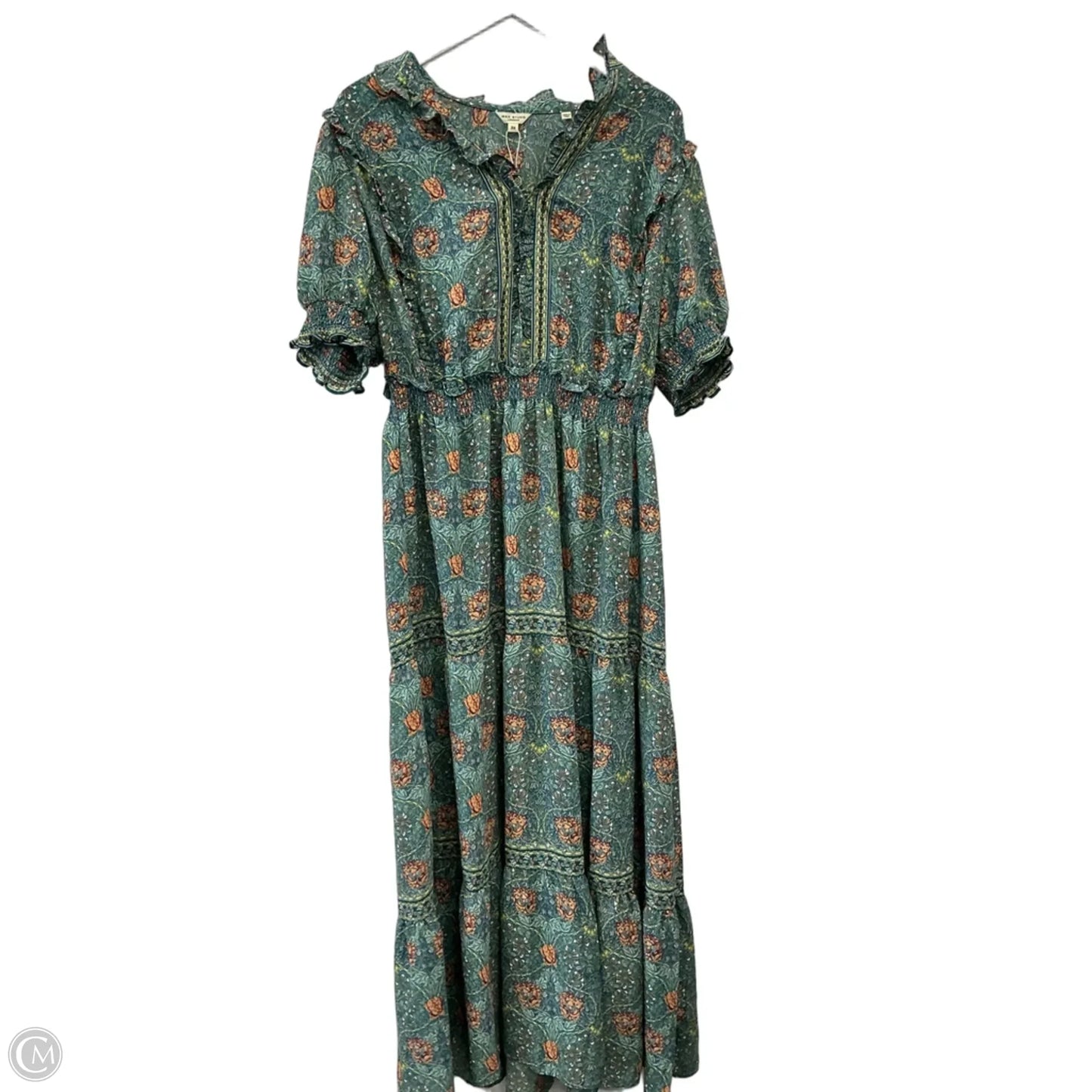 Dress Casual Maxi By Max Studio In Green, Size: 2x