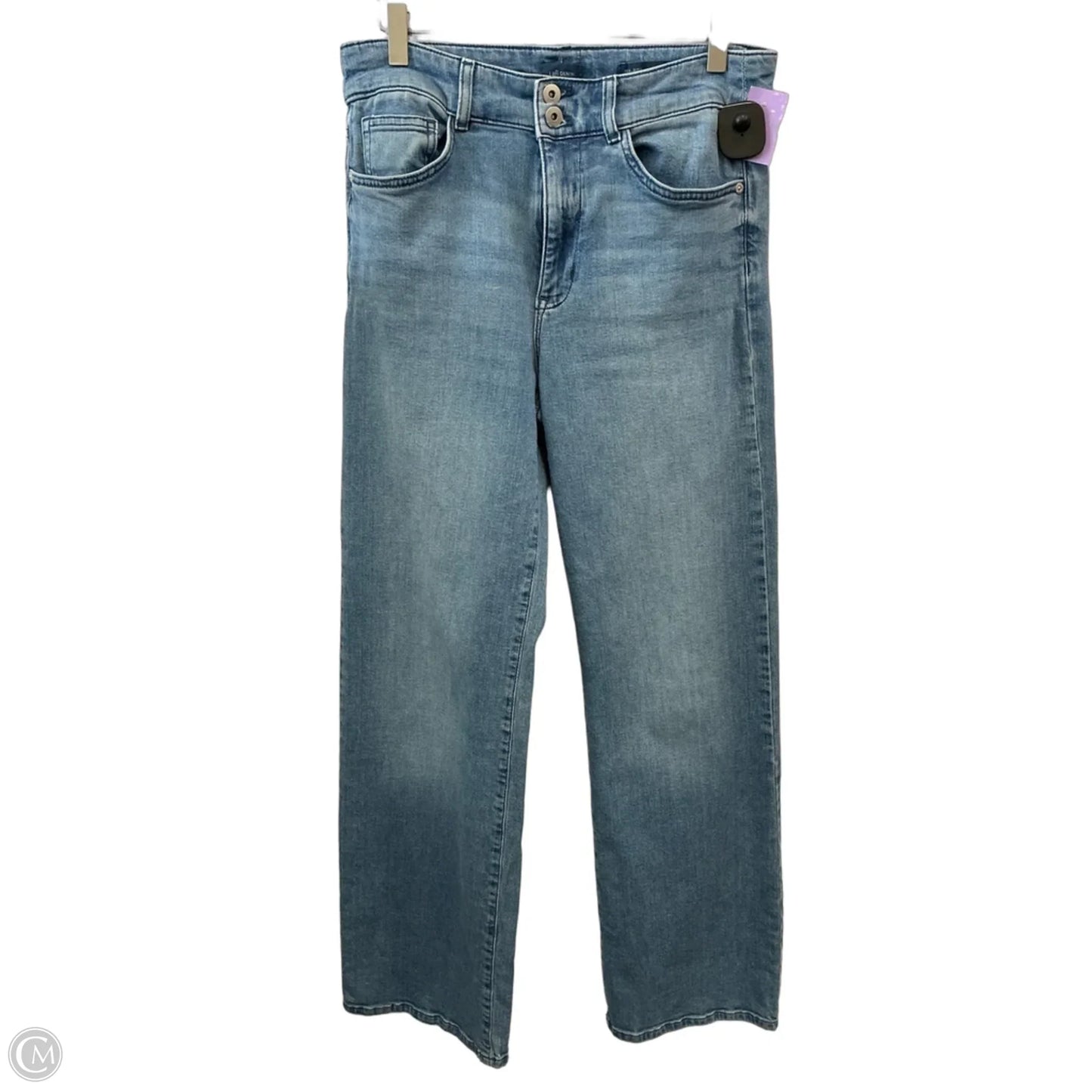 Jeans Wide Leg By J. Jill In Blue Denim, Size: 8
