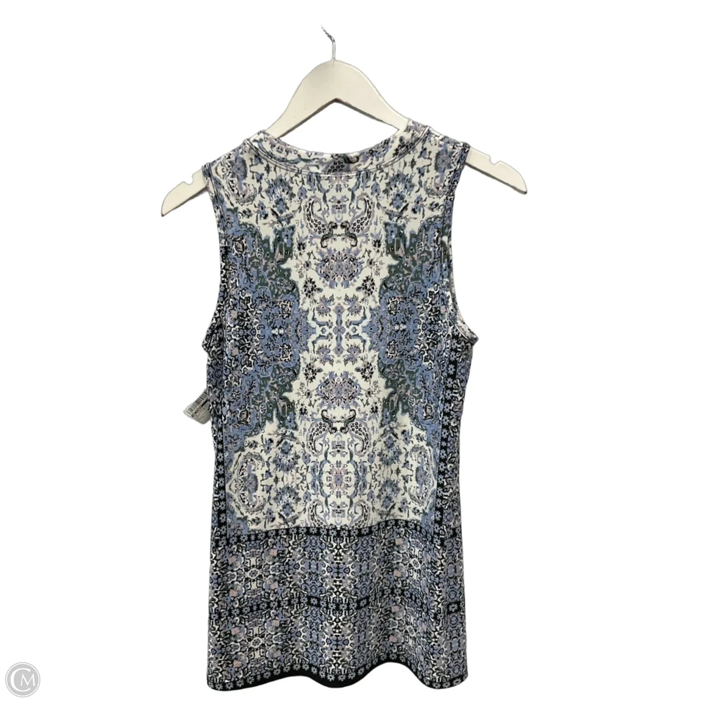 Top Sleeveless By Ab Studio In Green & Purple, Size: S