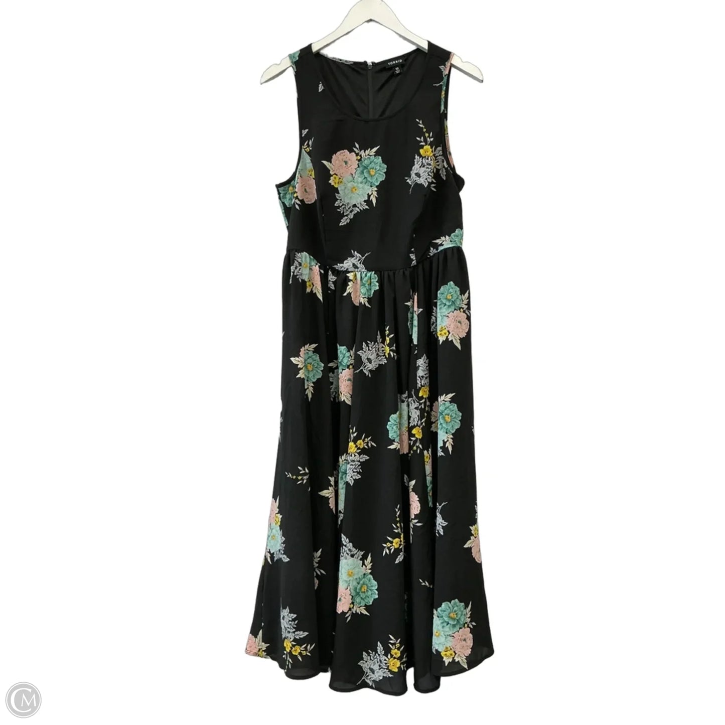 Dress Casual Midi By Torrid In Black, Size: M