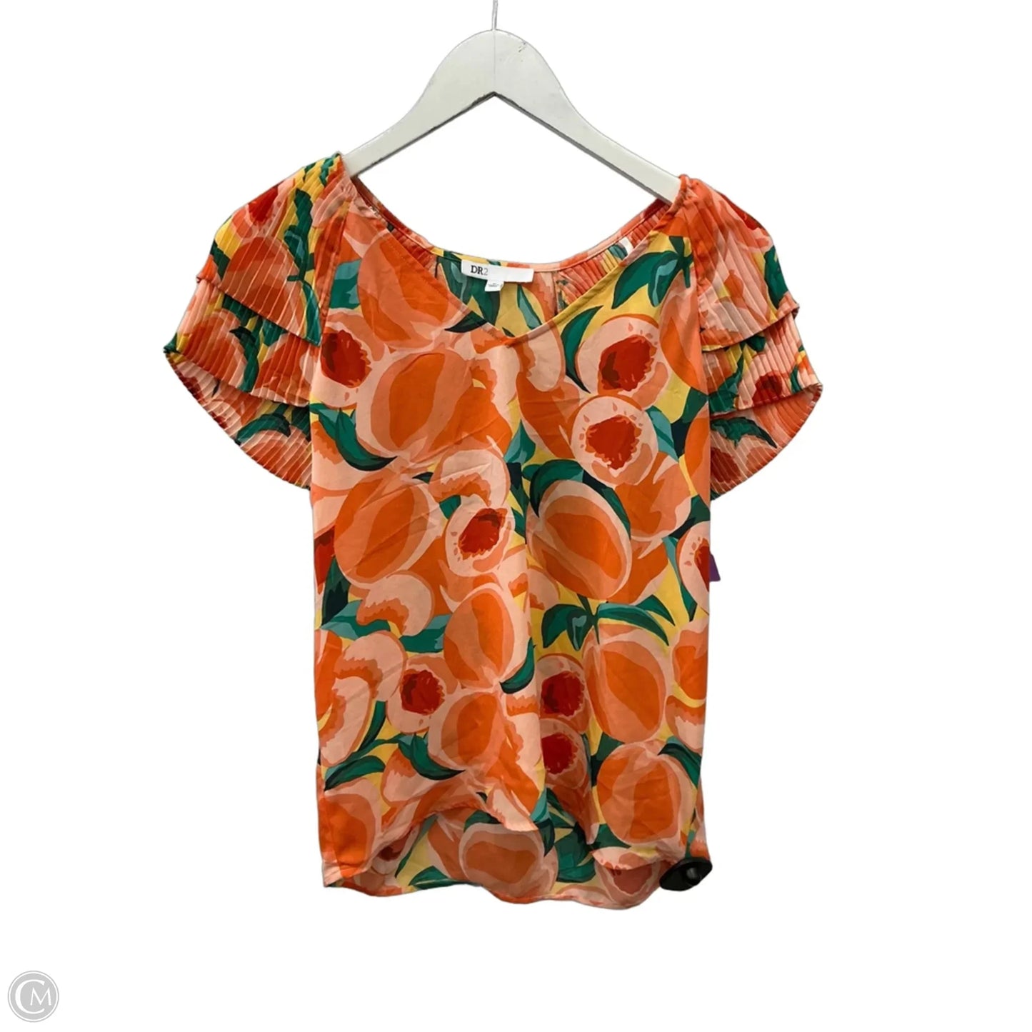 Top Short Sleeve By Dr2 In Orange, Size: M
