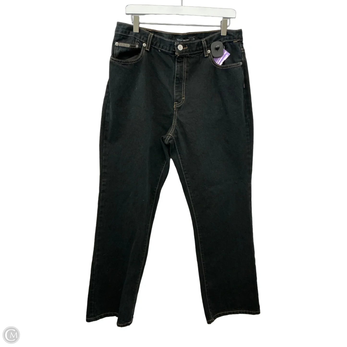 Jeans Boot Cut By Calvin Klein In Black, Size: 14