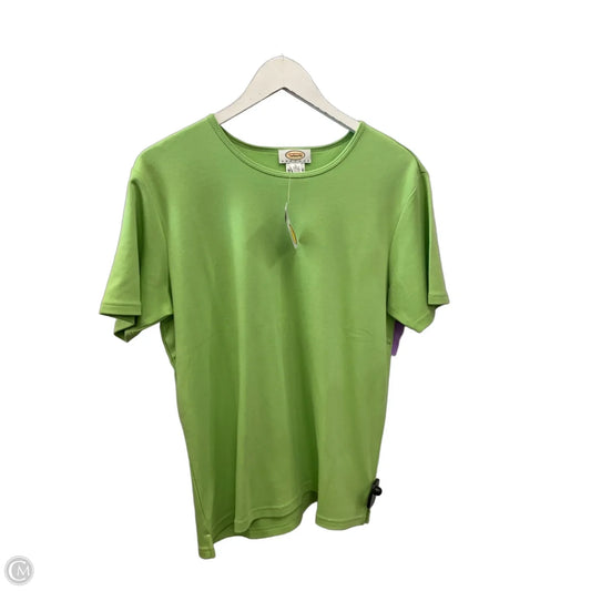 Top Short Sleeve Basic By Talbots In Green, Size: L