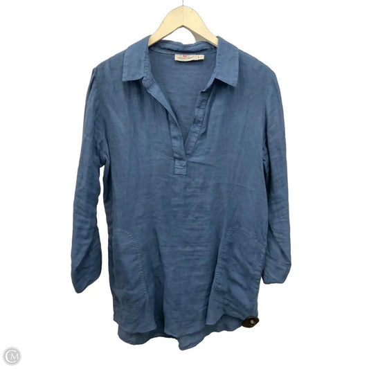 Tunic Long Sleeve By Vineyard Vines In Blue, Size: S