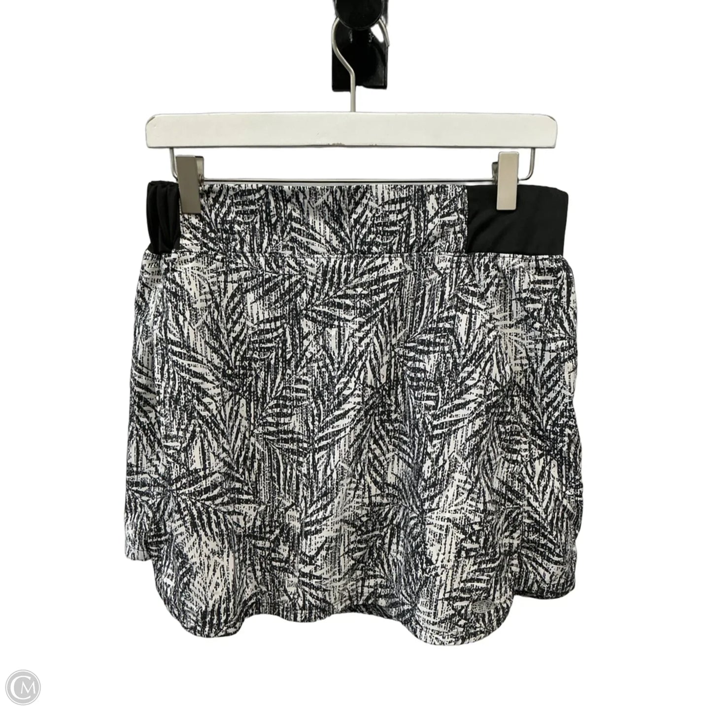 Athletic Skort By Reel Legends In Black & White, Size: M