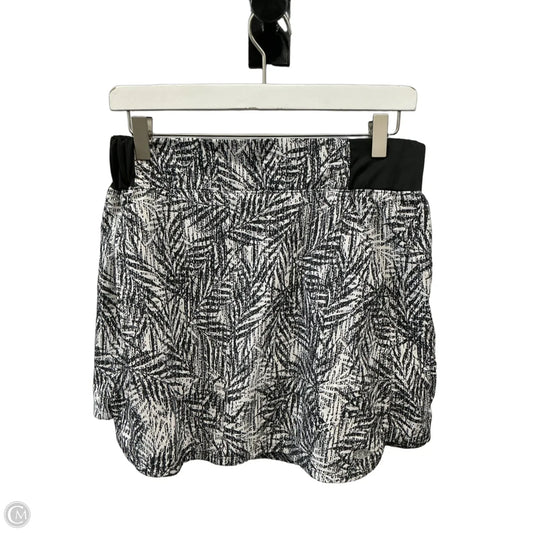 Athletic Skort By Reel Legends In Black & White, Size: M