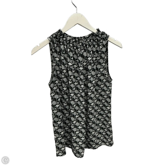 Top Sleeveless By Catherine Malandrino In Black & White, Size: S