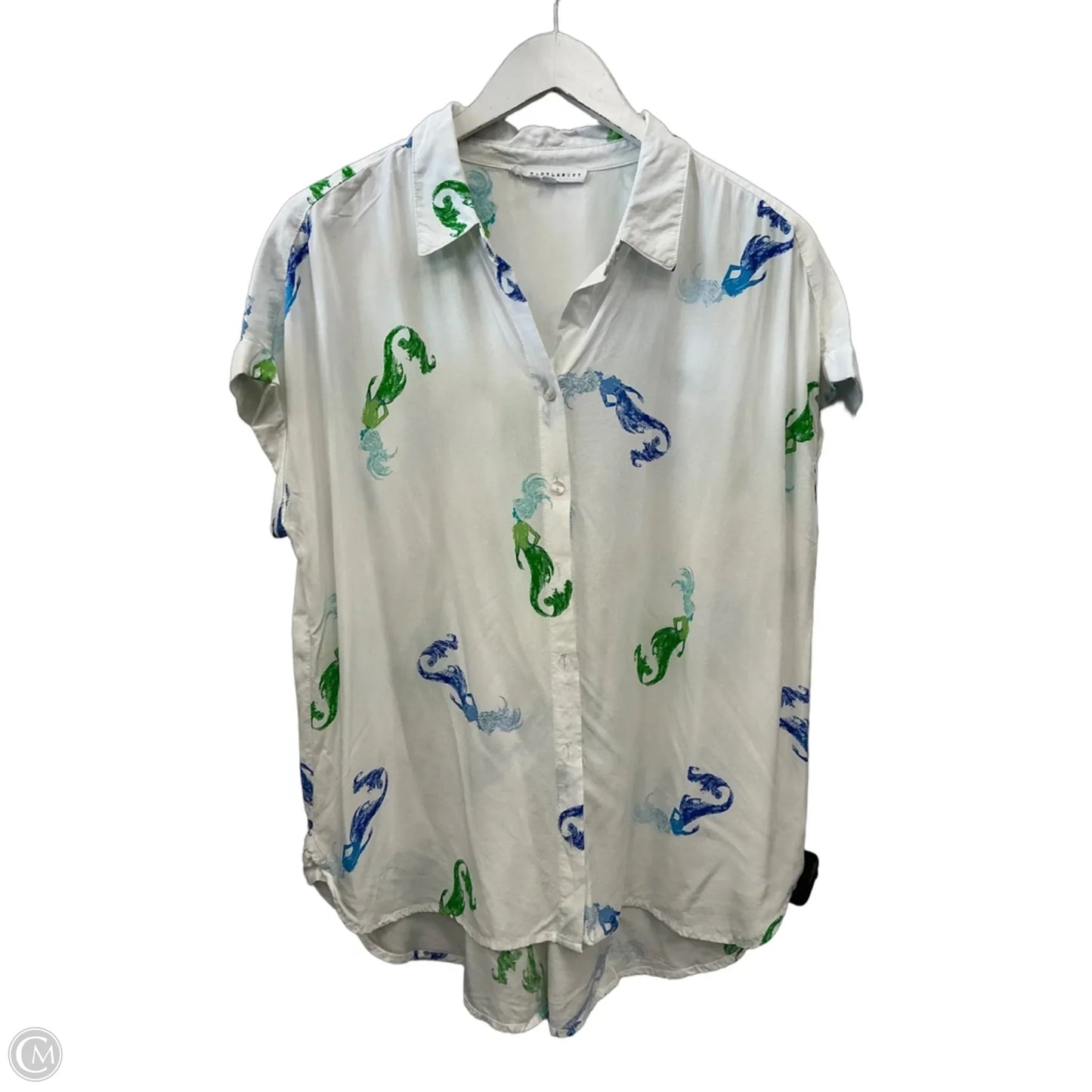 Top Short Sleeve By Jane And Delancey In White, Size: L