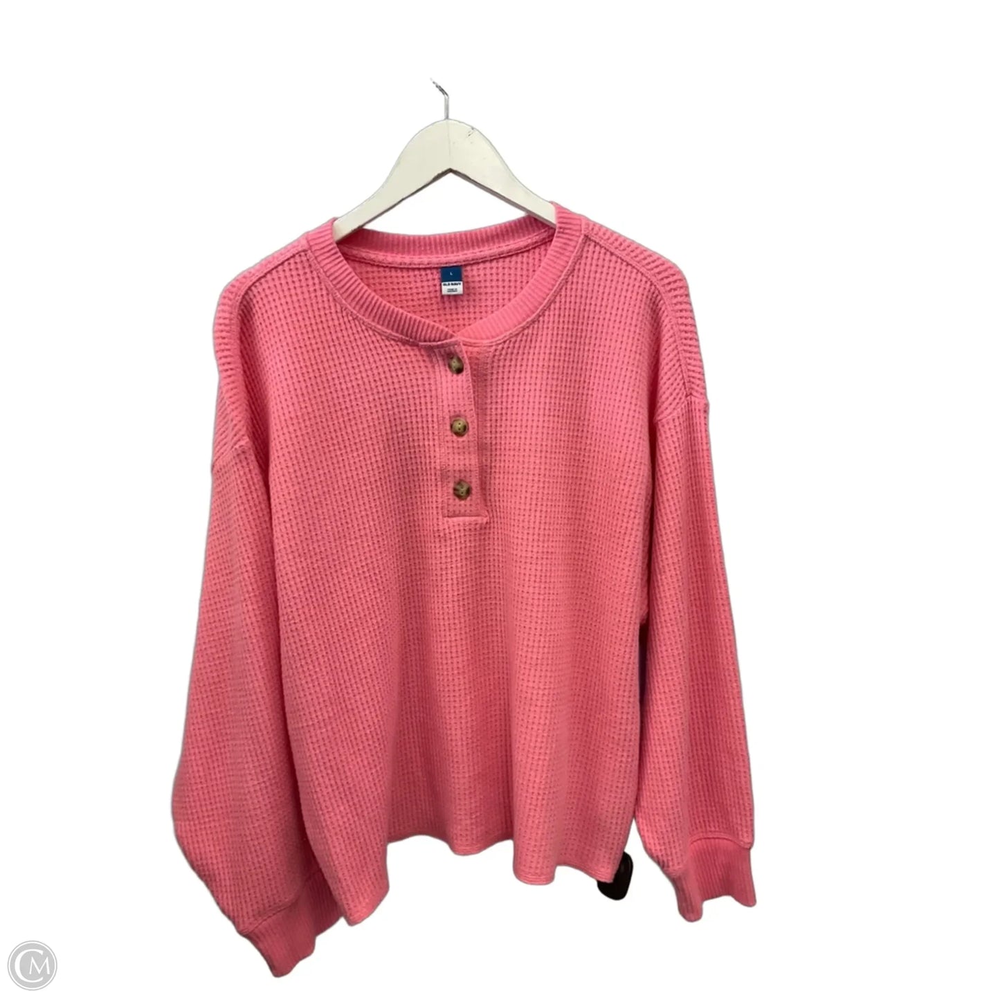 Top Long Sleeve By Old Navy In Pink, Size: L