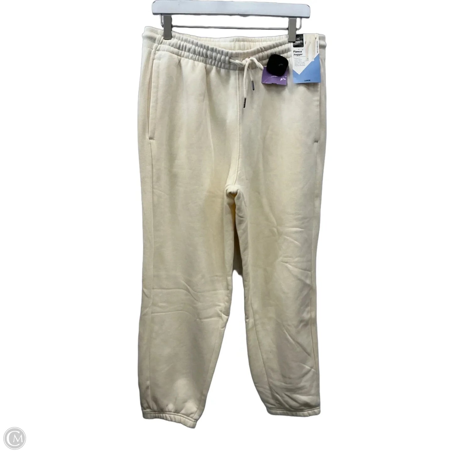 Pants Lounge By Members Mark In Cream, Size: L