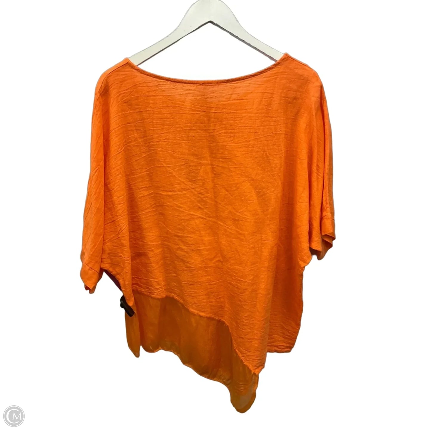 Tunic Short Sleeve By Clothes Mentor In Orange, Size: L