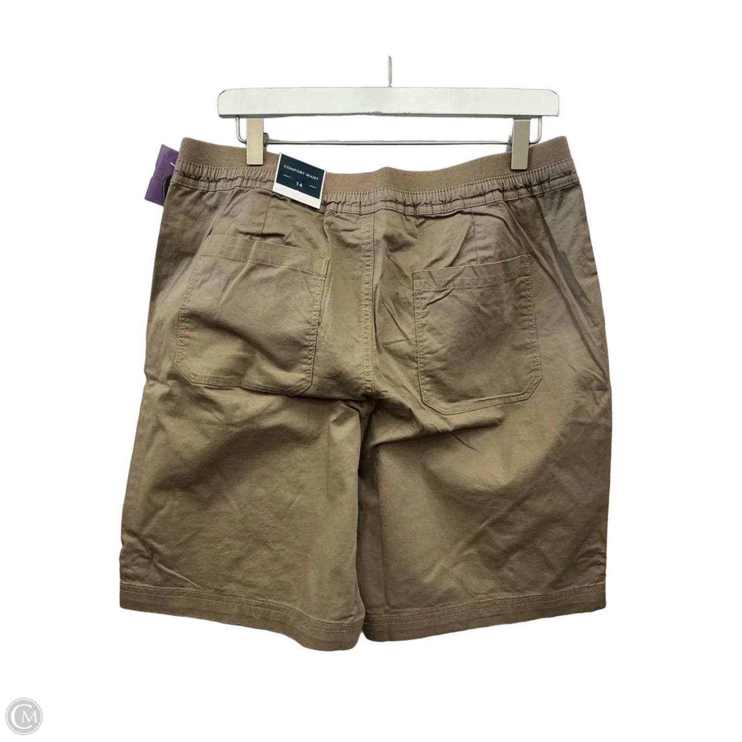 Shorts By Karen Scott In Brown, Size: 14
