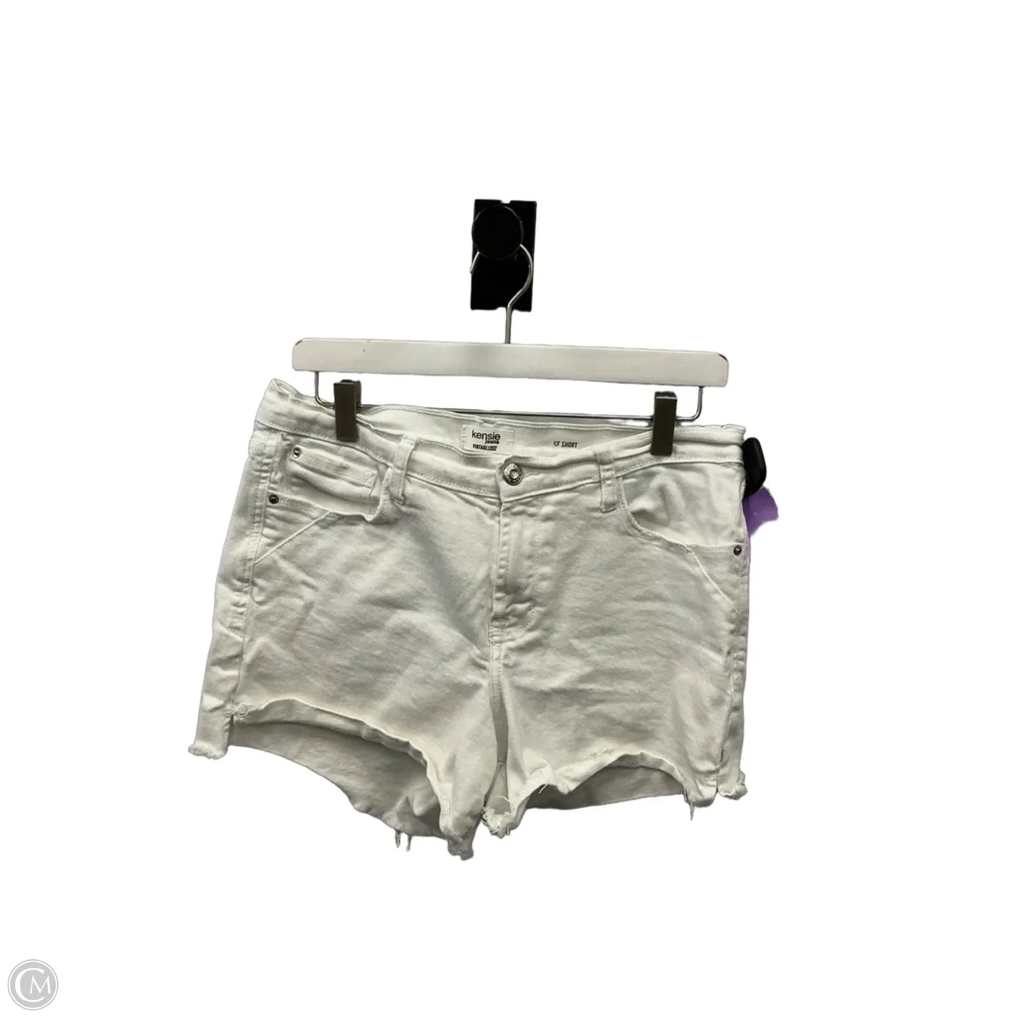Shorts By Kensie In White Denim, Size: 10