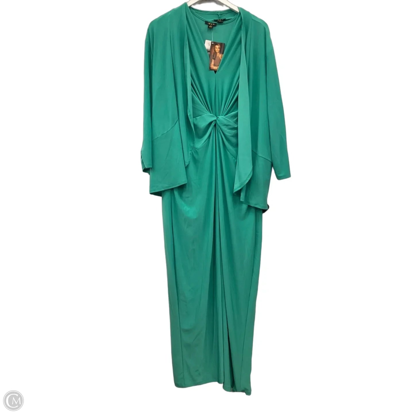 Dress Set 2pc By Iman Hsn In Green, Size: 3x