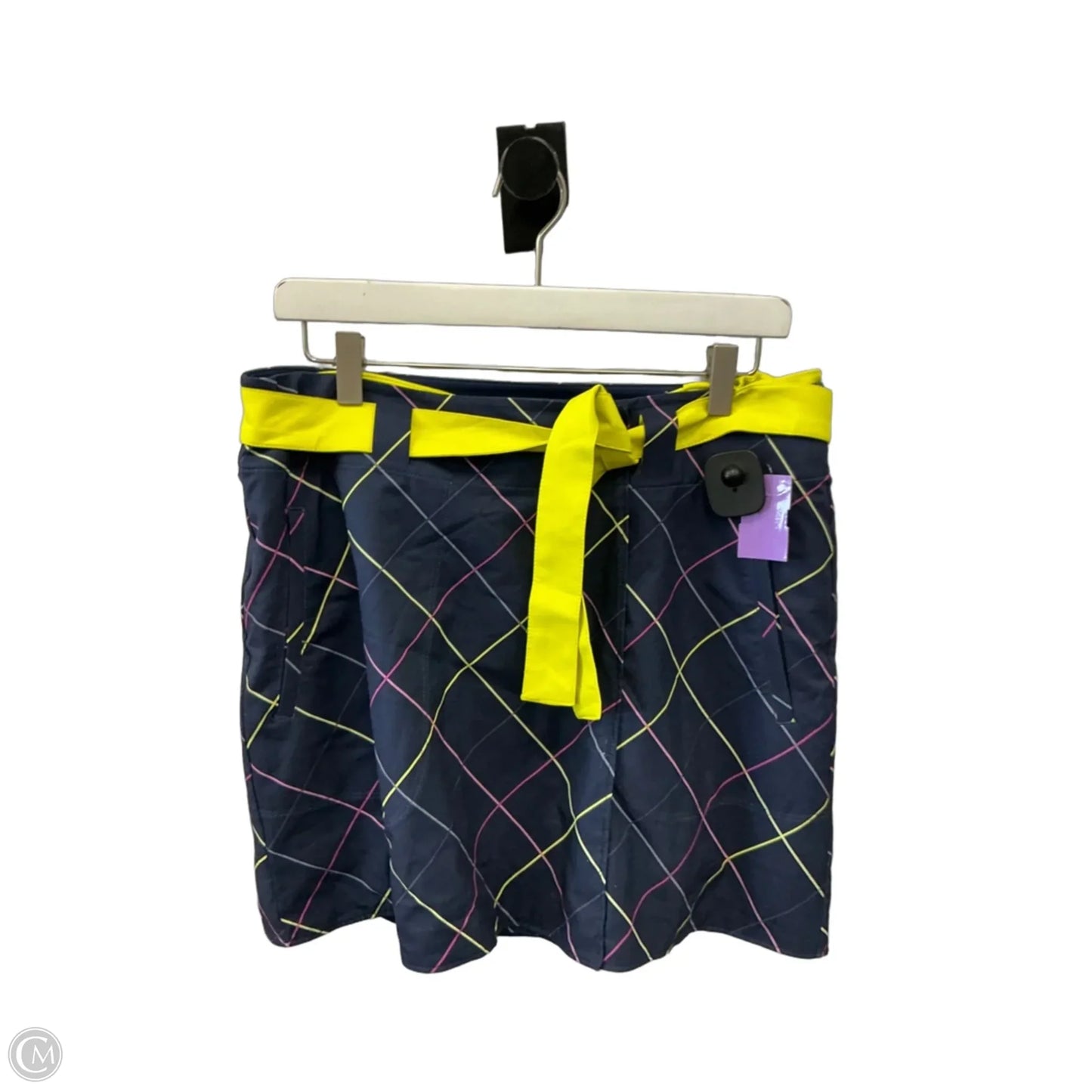 Athletic Shorts 2pc By Nike Apparel In Blue & Yellow, Size: M