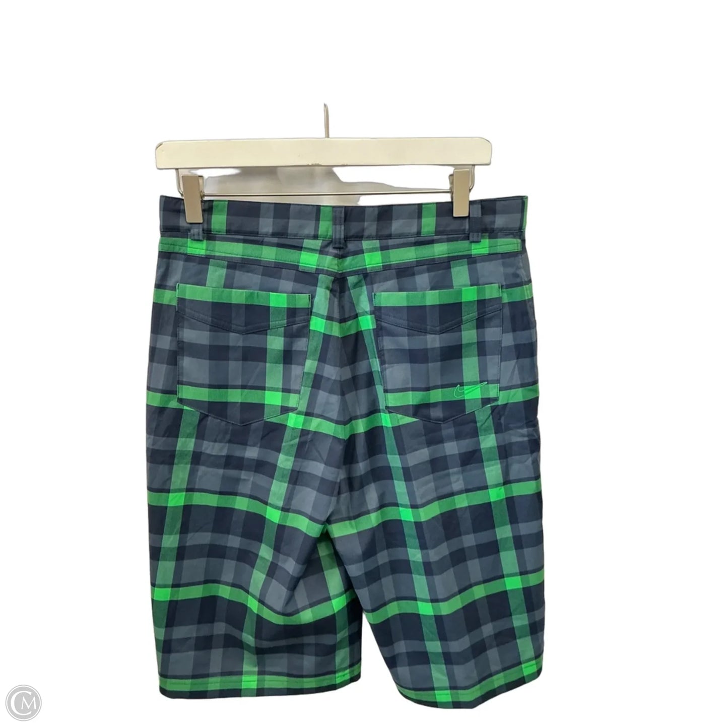 Athletic Shorts By Nike Apparel In Blue & Green, Size: Xl