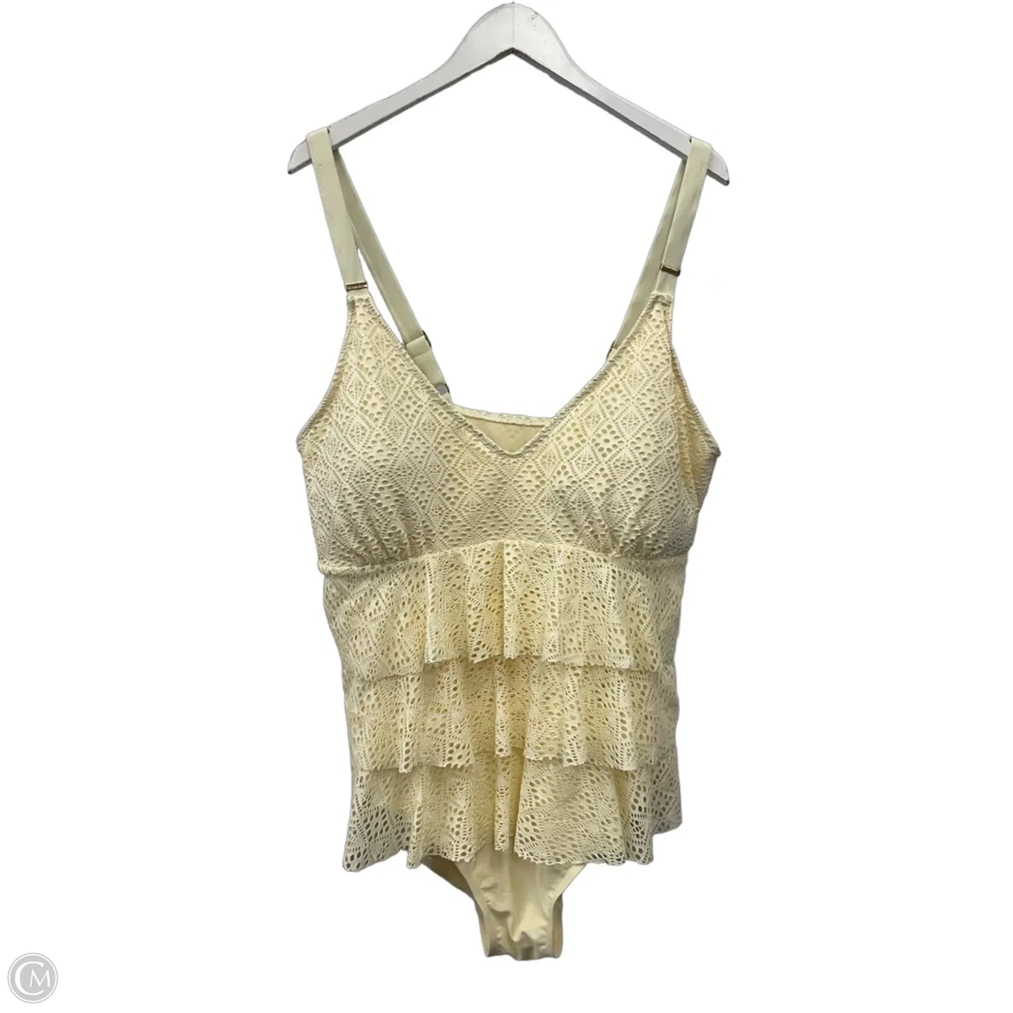 Bodysuit By Nicole By Nicole Miller In Yellow, Size: 3x