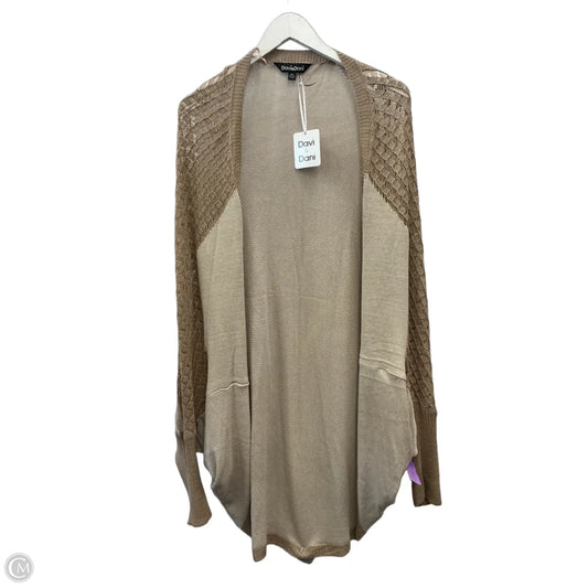 Cardigan By Davi & Dani In Beige, Size: 3x