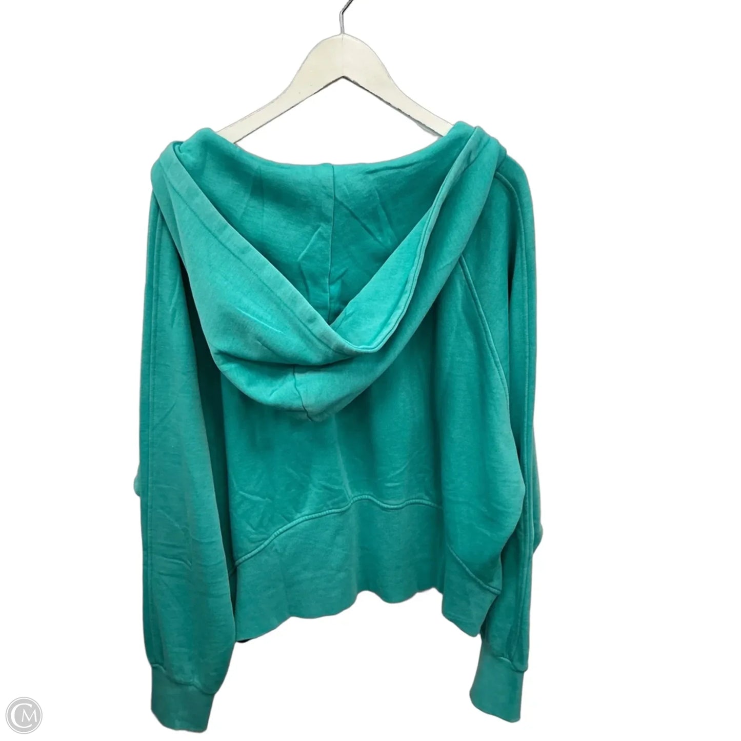 Sweatshirt Hoodie By Clothes Mentor In Aqua, Size: 3x