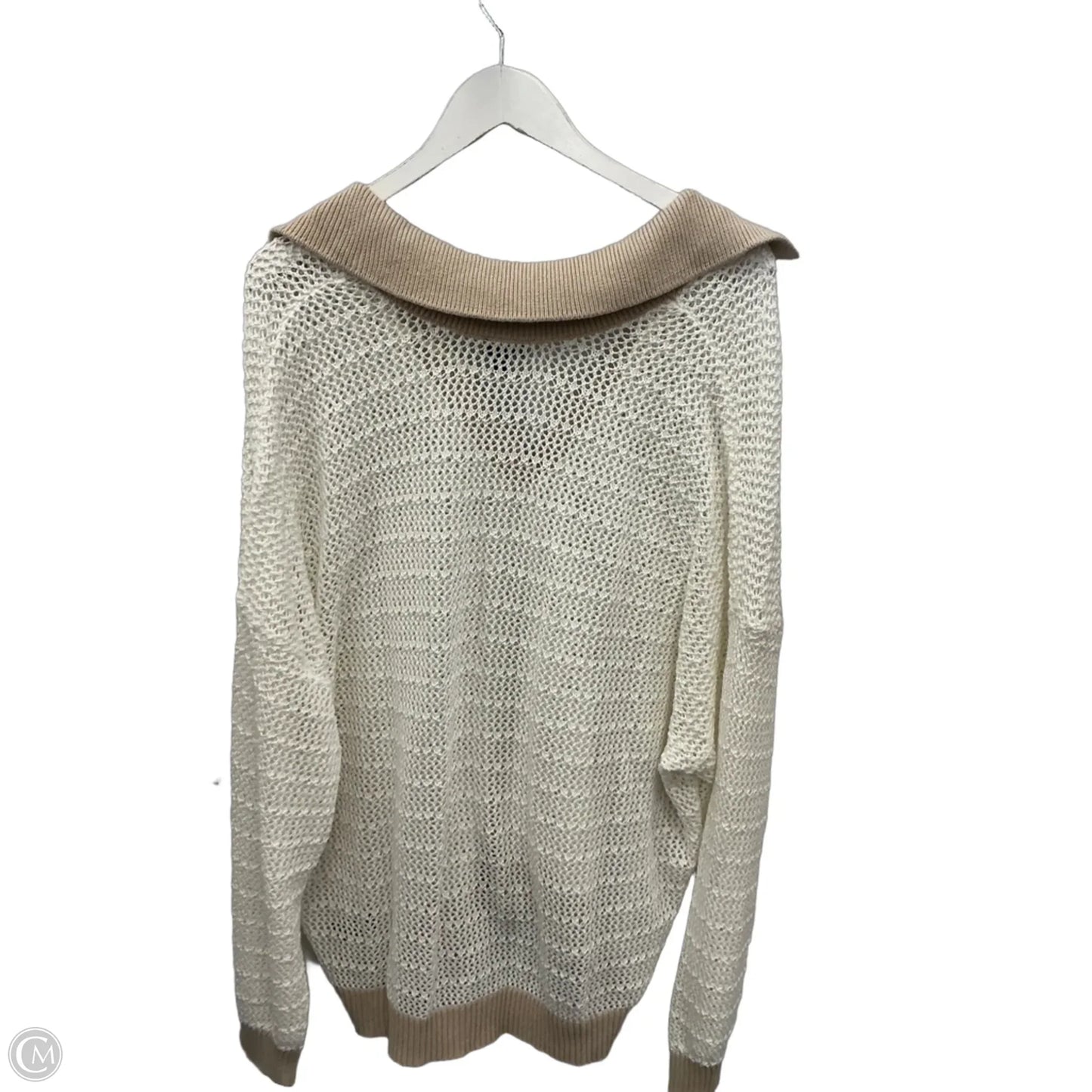 Sweatshirt Collar By Torrid In Cream, Size: 3x