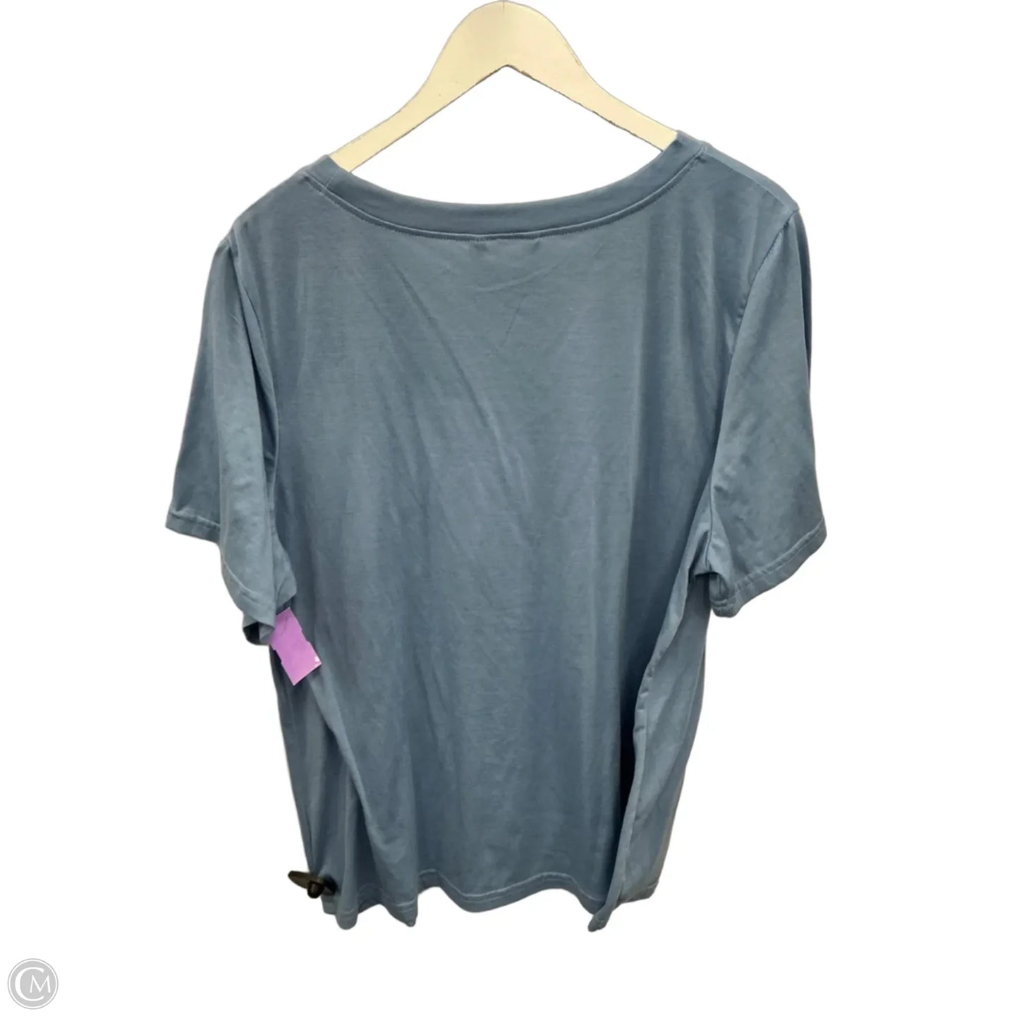 Top Short Sleeve By Bloomchic In Blue, Size: 2x